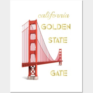 california golden state gate Posters and Art